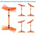 thumbnail image 3 of Uxcell Stair Tread Template Tool 8 Adjustable Length Stair Gauge, Yellow, 3 of 7