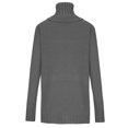 thumbnail image 4 of Yuyuzo Chandail Surdimensionné pour Femmes Col Roulé Manches Longues Haut Tricoté Confortable chandail Uni, 4 of 5