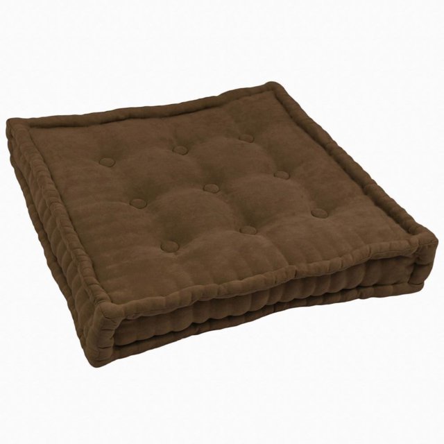 Coussin de Sol Carré de 25 Pouces avec Boutons