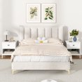 thumbnail image 2 of Gymax 2PCS 2-tier End Table w/Drawer Open Storage Shelf 2 Tiers Nightstand Bedroom, 2 of 10