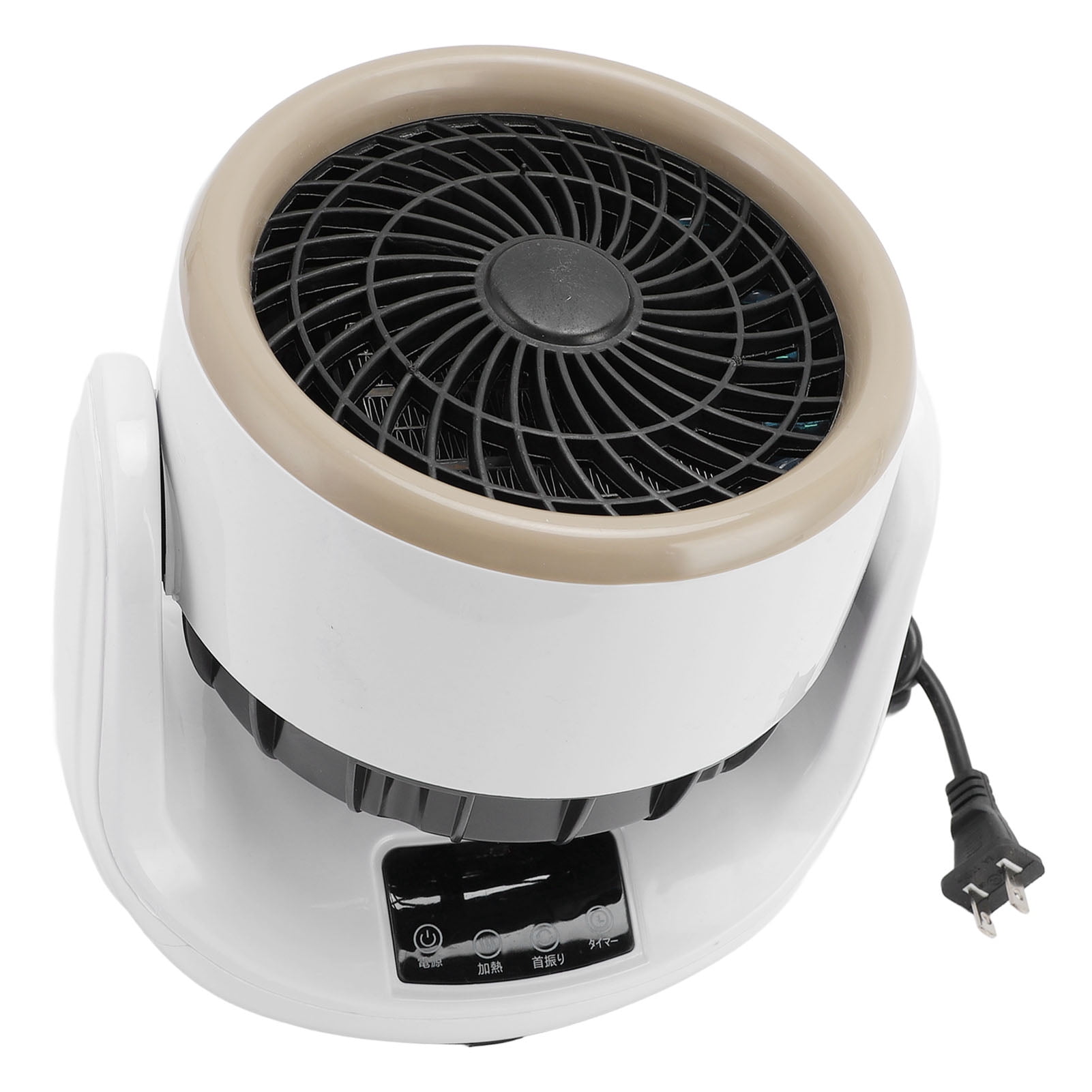 Electric Heater Fan, Space Heater Flame Retardant 2 in 1 Oscillating Timing with Remote Control for Home