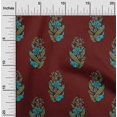 thumbnail image 1 of oneOone Georgette Viscose Fabric Leaves & Floral Block Printed Craft Fabric BTY 42 Inch Wide, 1 of 6