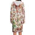 thumbnail image 4 of TIMIFIS Robe Chandail de Noël Laide pour Femme, Manches Longues, Graphique Père Noël Flocon de Neige, Mi-Longue, Chandail à Enfiler, Automne Hiver, Robe à Capuche avec Poches, 4 of 6