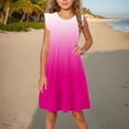 thumbnail image 3 of Huvoen Robe Décontractée Sans Manches pour Fillette, Nouvelle Robe d'Été à Manches à Volants pour Fillette, Tenue de Soleil pour Enfants, Roses, 11 Ans, 3 of 8