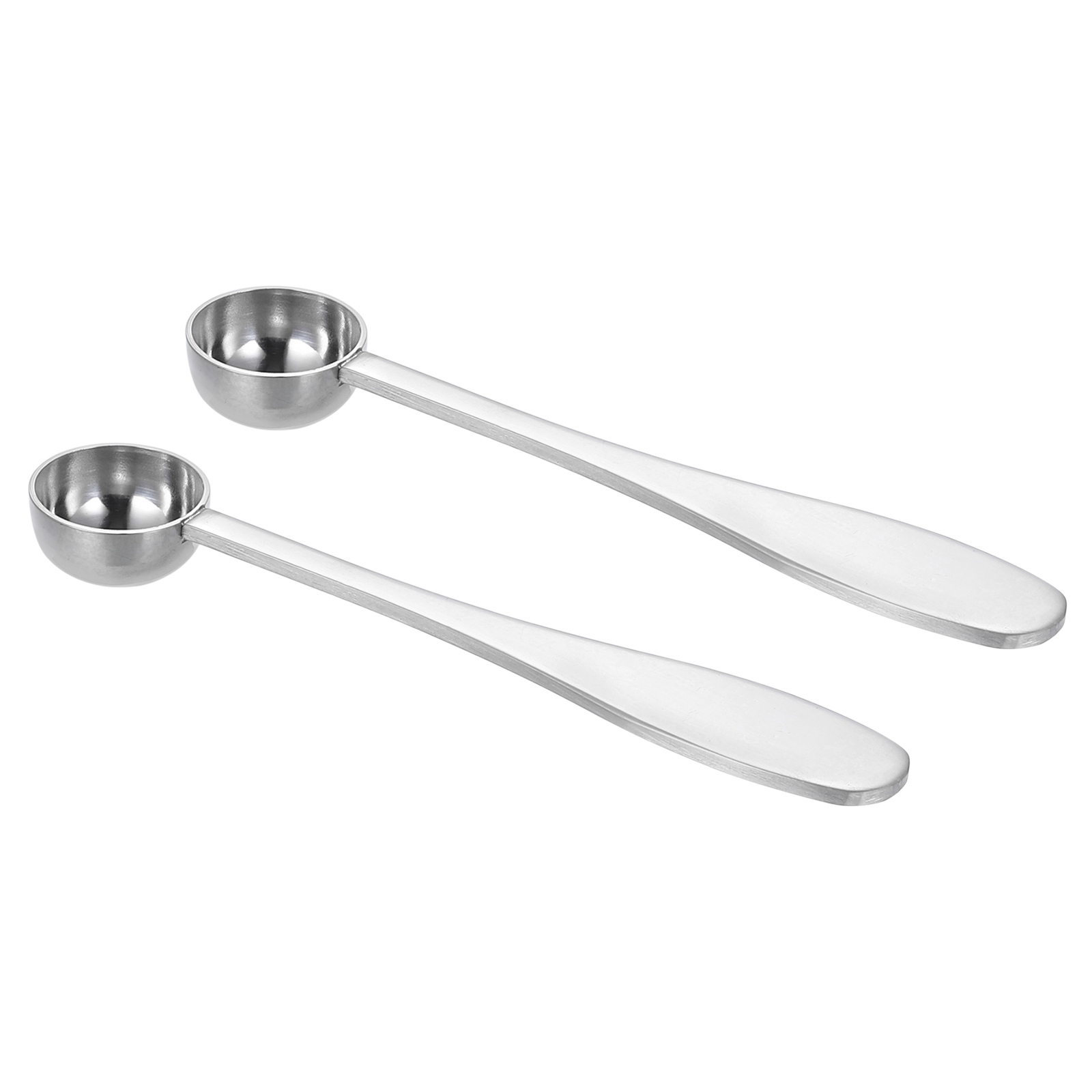 2 Pack 2.5 Ml TeaSpoon Scoop, Stainless Steel Measuring Spoon for Loose Leaf Tea, Silver
