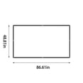 thumbnail image 3 of EGNMCR Écran de Projecteur Écran de Projecteur de Film 16:9 Pliable et Portable Anti-Froissement Intérieur Extérieur Projection Double Face Écran de Projecteur Vidéo pour Maison, Fête, Camp Rideaux de Projection, 3 of 6