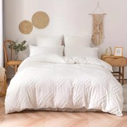 WUHUAKES 2/3pcs Boho Tufted Duvet Cover Set - Soft And Comfortable Bedding For All Seasons - Includes 1 Duvet Cover And 1/2 Pillowcases Ramadan