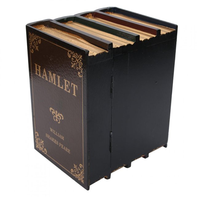 Jewelry Storage Box,Book Shaped Box Home Book Shaped Storage Case Antique Book Shaped Box Superior Craftsmanship