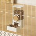 thumbnail image 1 of Automatic Pet Feeder Water Dispenser for Small Pets, Wall Mounted Food Water Bowl for Cats Dogs Rabbits Hamsters, Plastic Pet Feeder with Easy Installation, Yellow, 1 of 6