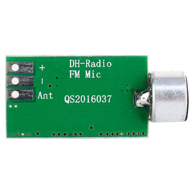 Micro Émetteur FM 0.7-9V 88MHZ-108MHZ Mini Intercepteur de Dictée