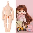 thumbnail image 2 of Poupée BJD Flexible 13 Rotules Sans Tête Jouets pour Enfants DIY Rose, 2 of 9