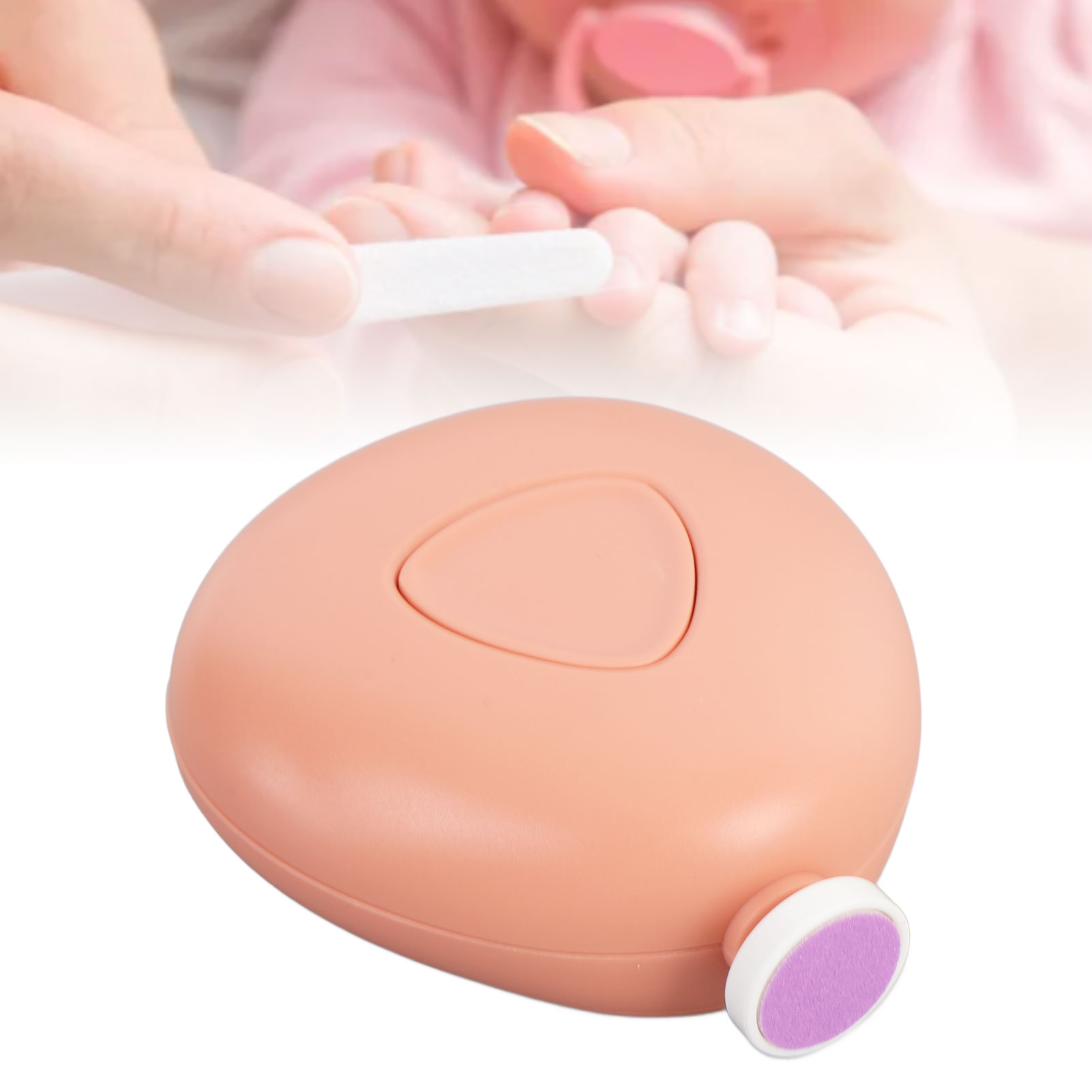 Baby Nail Trimmer,Electric Infant Nail Trimmer Baby Nail File Kit,Scratch Proof Safe Nail File Newborn Toddler Toes Fingernails Clipper with 6 Grinding Heads for Baby