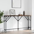thumbnail image 1 of vidaXL Table Console Chêne Brun 140x23x75 cm Bois Reconstitué, 1 of 5