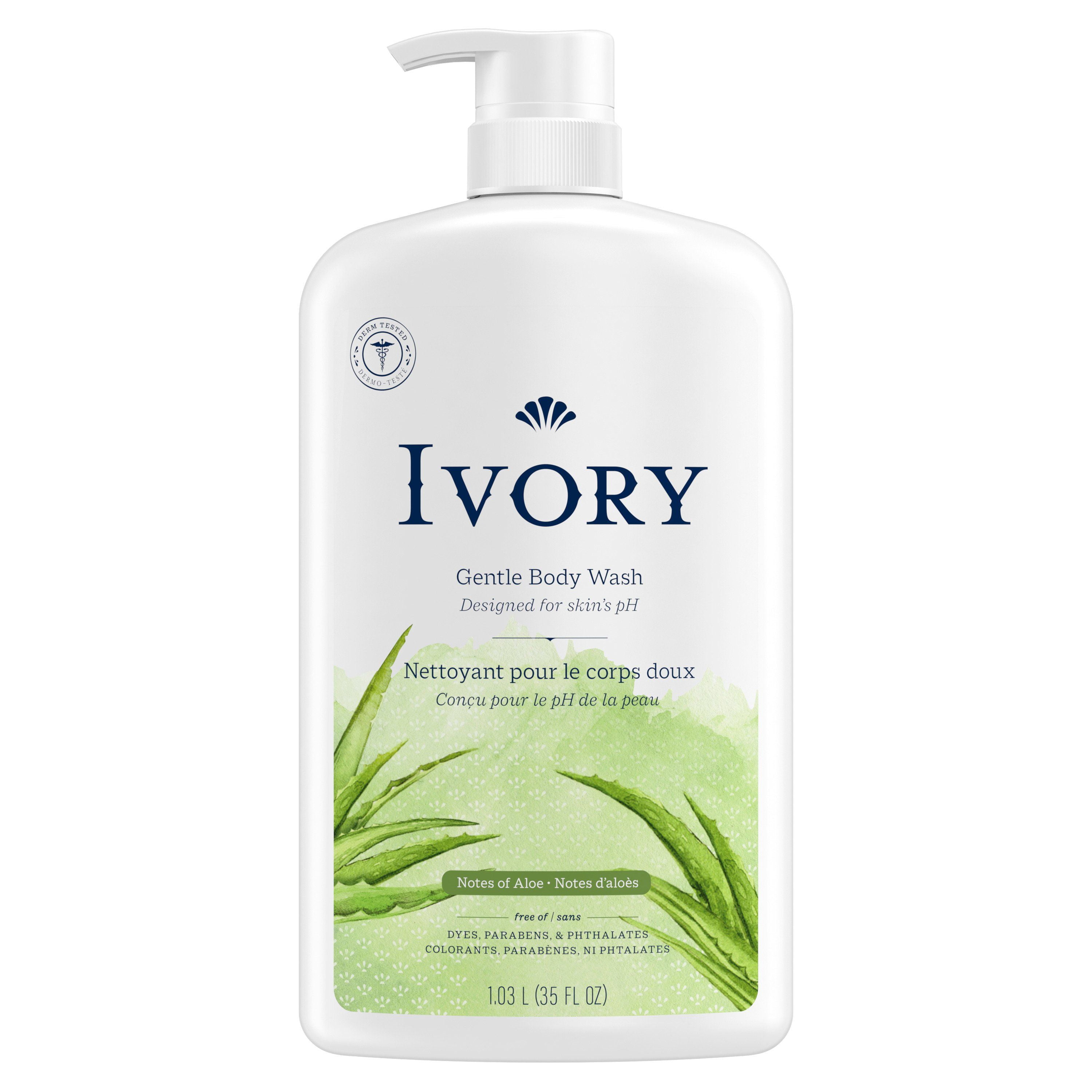 Ivory Nettoyant pour le Corps Doux, Notes d'Aloès