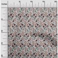 thumbnail image 1 of oneOone Georgette Viscose Fabric Leaves & Floral Block Printed Craft Fabric BTY 42 Inch Wide, 1 of 5
