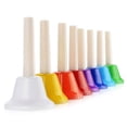 thumbnail image 1 of EASTIN Ensemble de Cloches Colorées à 8 Notes Cloches de Percussion à Main Jouet Musical Cloches Musicales, 1 of 8