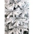 thumbnail image 3 of Snowy Forest Spruce Feel Real Artificial Flocked Christmas Tree (6ft Unlit), 3 of 5