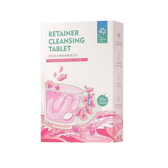 mtvxesu Oral Care Orthodontic Retainer Cleaning Tablets Invisible Bracelet Cleaning Agent Cleaning Liquid Sale