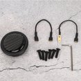 thumbnail image 1 of Auto Modified Parts, Perfect Fit Car Steering Wheel Horn Button Carbon Fiber Nonfading  For MOMO 6 Bolts Steering Wheels, 1 of 8