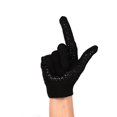 thumbnail image 2 of FLGL-02 Gants de football pour Course, RE, DB, RB, Noir, G, 2 of 2
