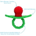 thumbnail image 2 of RaZbaby - RaZberry Anneau de Dentition Texturé en Silicone - Rouge, 2 of 3