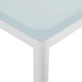 thumbnail image 5 of Modway Raleigh Table à Manger d'Extérieur en Aluminium et Verre de 59 Pouces pour Patio, Blanc, 5 of 5