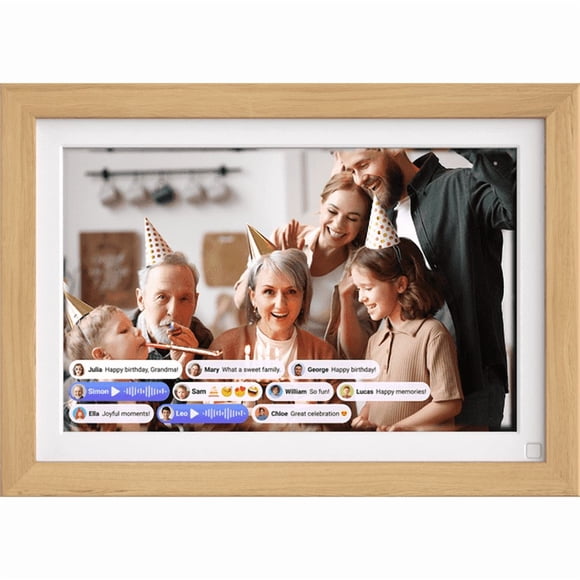 myFirst Frame Live - Digital Picture Frame 10 inches 32GB Memory, Auto-Rotate or Wall Mount, Send Photos and Videos via free myFirst Circle App, Best Gift Choice