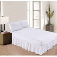 thumbnail image 2 of MesaSe Sheets & Beyond Solid Microfiber 14” Bed Skirt  Queen  White, 2 of 5