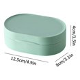 thumbnail image 2 of Oleegame 1PC Spoon And Lid Rest Macaron Color Travel Soap Box Portable Creative Soap Box Waterproof With Lid Soap Plastic Box Yellow, 2 of 8