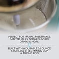 thumbnail image 3 of Nostalgia Retro 2 Speed Milkshake Maker with Stainless Steel Cup, Blue, 3 of 5