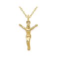 thumbnail image 1 of 10K Yellow Gold Crucifix Charm Pendant Necklace with Chain, 1 of 4