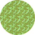 thumbnail image 1 of Ahgly Company Machine Washable Indoor Round Transitional Yellow Lawn Green Area Rugs, 7' Round, 1 of 7
