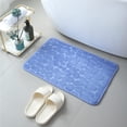 thumbnail image 2 of Bigersell Bathroom Mat Clearance Soft & Non-Slip Bath Mat, Water Absorbent and Machine Washable Bath Carpet Rug for Shower Bathroom Floor Rugs Bath Rugs Blue, 2 of 2