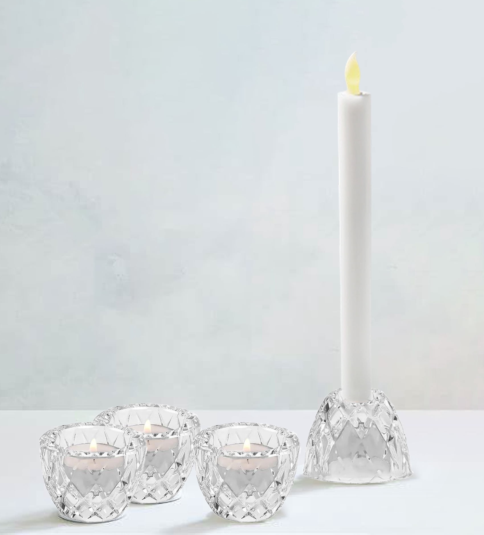 Mainstays Diamant 2in1 verre maison bougeoir 4pack