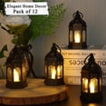 thumbnail image 1 of Ruiboury 2pcs/set Set Mood Flickering Candlelight Of Black Lanterns Size Innovative black-2PCS 1Set, 1 of 6