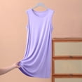 thumbnail image 1 of Ovzne Robes d'Été pour Femmes Robe d'Été pour Femmes Jupe Sans Manches d'Été Robe Mince Ample Décontractée Couleur Unie Robe de Nuit à la Maison Robe de Printemps Liquidation, 1 of 4