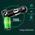 thumbnail image 3 of Muscle Therapy Device for Athletes Body Muscle Massager Handheld Massager 32 Adjustable Strength Levels 4 Massage Heads, Black, 3 of 8