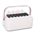 thumbnail image 1 of Haut-parleur BT Sans Fil, Piano Électronique Batterie Qualité Sonore Hi-Fi Ajustement Facile pour Fête Rassemblement Blanc, 1 of 7
