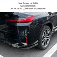 thumbnail image 3 of Akozon 1 Pair Rear Bumper Lip Splitter, Stylish Look Rear Bumper Lip Diffuser Splitter for X4 G02 LCI M Sport 2022 and Later, 3 of 7