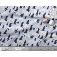 thumbnail image 3 of Soimoi Blue Moss Georgette Fabric Bear Tree Decor Fabric Printed Yard 44 Inch Wide, 3 of 3