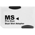 thumbnail image 5 of Micro SD TF to Memory Stick MS Pro Duo for PSP 1000/2000 / 3000 Card Dual 2 Slot Adapter Converter CR-5400 CR5400,5 pcs, 5 of 5