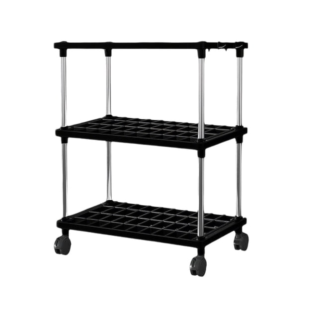 Bwiyojiz Storage & Organization Large Floor Shelving Unit Mobile Cart Adjustable Tier Shelves Kitchen and Bathroom Organizer Snack Rack, Gifts for Mom