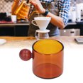 thumbnail image 1 of Glass Coffee Cup, Coloerd Glass Coffee Mug With Wooden Handle For Hot Cold Coffee Tea Beverage  Water, 1 of 8