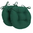 thumbnail image 1 of Coussins de Chaise Ronds Capitonnés en Sergé Uni de 16 Po (Ensemble de 2), 1 of 2