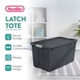 thumbnail image 2 of Sterilite 16 Pack 45 Gallon Wheeled Latch Tote, Stackable Plastic Storage Bin, 2 of 8