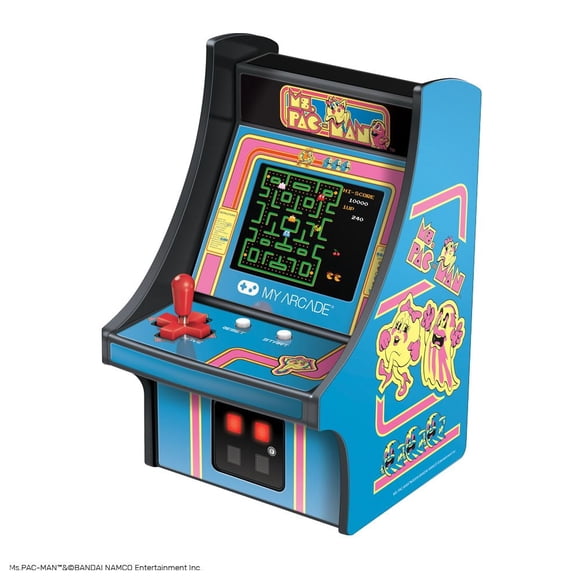 6.75" COLLECTIBLE RETRO MS. PAC-MAN MICRO PLAYER