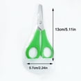 thumbnail image 2 of B Kids Ruler Scissors Safety Blades With Measurement Marks Crafting School Supplies Office Tool Pvc Protective Case 0.06Lb, 2 of 2