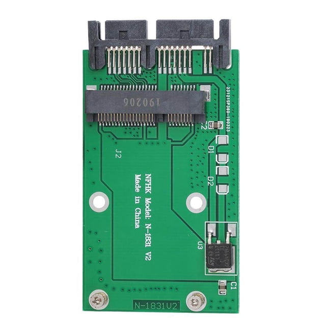 Adaptateur Carte Mini MSATA vers Micro MSATA 1.8 Po vers Micro SATA