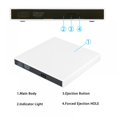 thumbnail image 3 of YOPTOP 12.7mm USB 2.0 External DVD Drive Portable CD/DVD  /- RW Drive/DVD Player For Laptop Cd Rom Burner Compatible With Laptop Desktop Computer  Notebook Computer Case,white, 3 of 13