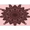 thumbnail image 1 of Ahgly Company Machine Washable Indoor Rectangle Transitional Flamingo Pink Area Rugs, 2' x 3', 1 of 7